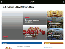 Tablet Screenshot of lejudaisme.org